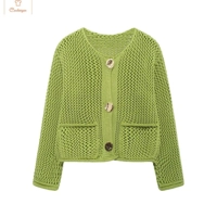 Casual Long Sleeve Knitted Cardigan for Women