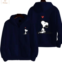 Snoopy Cartoon Zip Up Hoodie Jacket