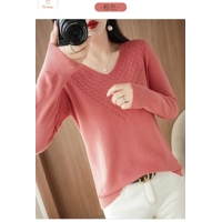 Women’s V-Neck Cashmere Blend Knit Sweater