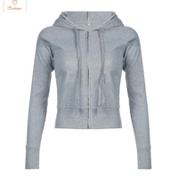 Vintage Zipper Hoodie for Women