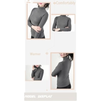 Womens Thermal High Collar Sweater