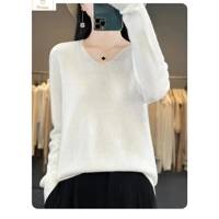 Womens V-neck Long Sleeve Fashion Sweater