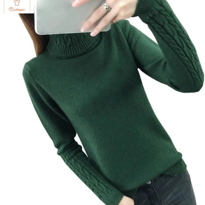 Womens Long Sleeve Turtleneck Sweater