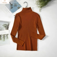 Elegant Black Turtleneck Knit Sweater