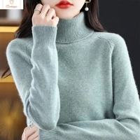 Autumn Winter Cashmere Turtleneck Sweater