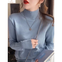 Chic Turtleneck Pullover Sweater for Women
