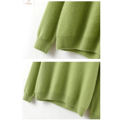 Casual Womens V-neck Woolen Sweater