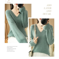 V-neck Loose Knitted Sweater for Women