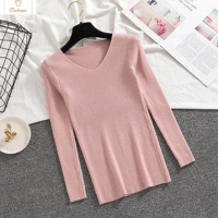 Spring Autumn V Neck Women Sweater