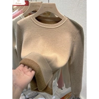 Winter Velvet Lined Turtleneck Knit Sweater