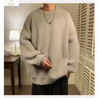 Round Collar Knit Sweater for Couples