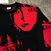 Retro Gothic Knit Streetwear Pullover Sweater