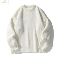 Round Collar Knit Sweater for Couples