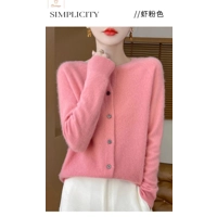 Merino Wool Long Sleeve Cardigan for Women