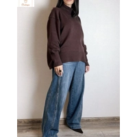 Cardeegan Womens Burgundy Turtleneck Sweater