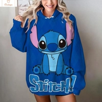 Disney Stitch Oversize Hoodie Sweatshirt