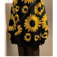 Sunflower Flock Hip Hop Trendy Couple Sweater