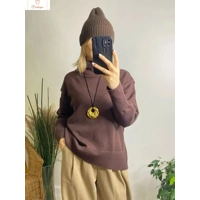 Cardeegan Womens Burgundy Turtleneck Sweater