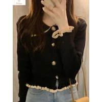 Elegant Ruffled Cardigan Sweater for Women