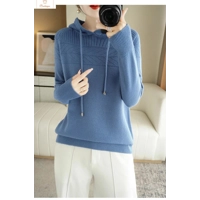 Womens Cashmere Pullover Hoodie Sweater
