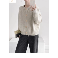 Womens Autumn Knitted Cardigan Sweater