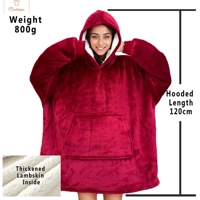 Casual Oversize Fleece Hoodie for Women
