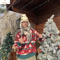 Couples Casual Contrast Color Sweater