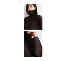Loose Turtleneck Knit Sweater for Women
