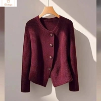 Autumn Winter Vintage Slim Wool Cardigan