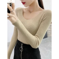 Spring Autumn V Neck Women Sweater