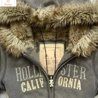 Classic Cotton Padded Zipper Hoodie for Women