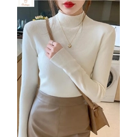 Cardeegan Womens Stretch Turtleneck Knitted Sweater