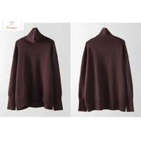 Cardeegan Womens Burgundy Turtleneck Sweater