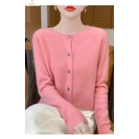 Merino Wool Long Sleeve Cardigan for Women