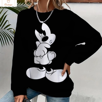 Mickey Mouse Casual Printed Sweatshirt