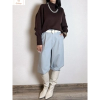 Cardeegan Womens Burgundy Turtleneck Sweater