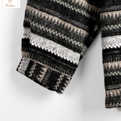 Striped Oversized Knit Sweater for Women