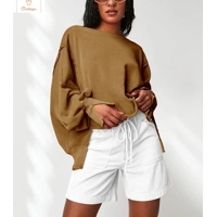 Cotton Oversized Patchwork Hoodie for Women