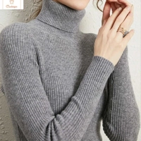 Elegant Black Turtleneck Knit Sweater