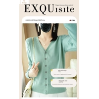 Early Autumn Cashmere V-Neck Cardigan