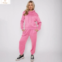 Oversized Thermal Hoodie and Sweatpants Set