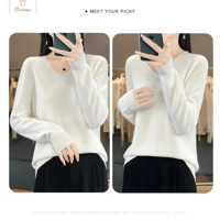 Womens V-neck Long Sleeve Fashion Sweater