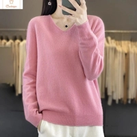 Womens V-neck Long Sleeve Fashion Sweater