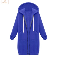 Casual Oversized Fleece Zip-Up Hoodie