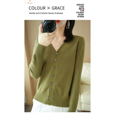 Early Autumn Cashmere V-Neck Cardigan