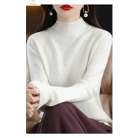 Womens Merino Wool Half Polo Sweater