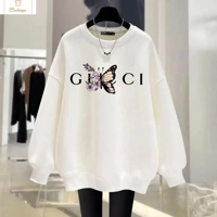 Vintage Style Womens O-Neck Hoodie Sweatshirt