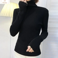 Womens Long Sleeve Turtleneck Knit Sweater
