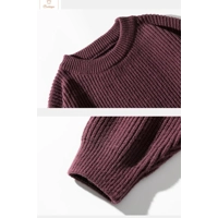 Round Collar Knit Sweater for Couples