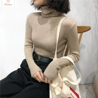 Womens Autumn Winter Knitted Turtleneck Sweater